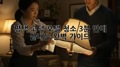 평택 고덕 호텔 청소, 3분 안에 끝내는 완벽 가이드 🏨✨